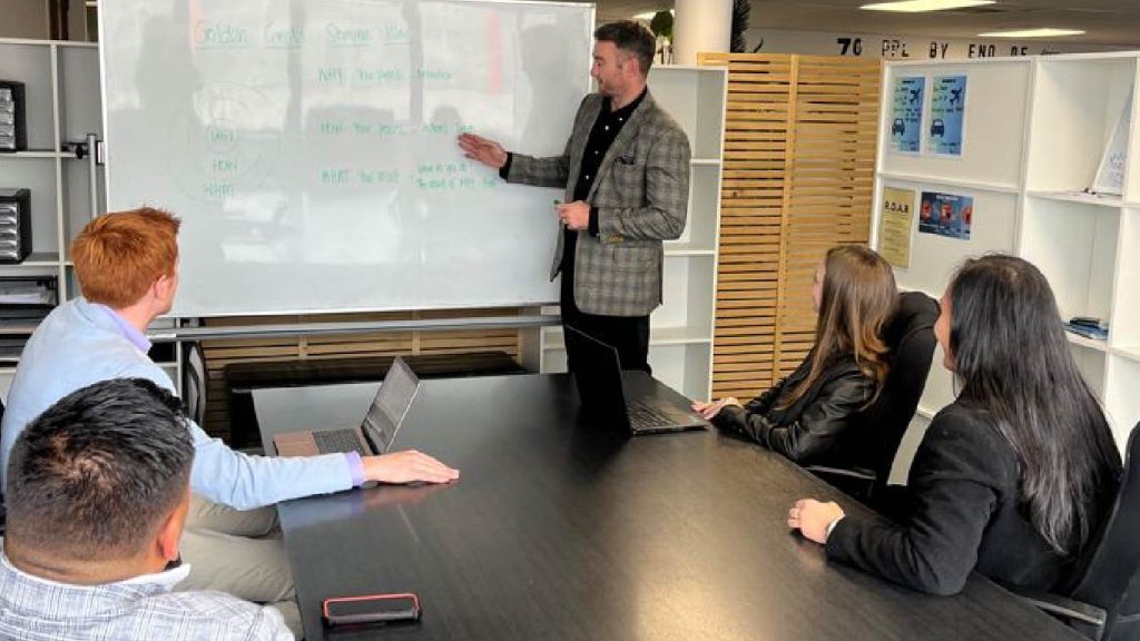 Team development and marketing meeting at Insight Marketing, Auckland NZ